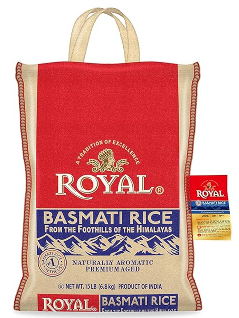Royal Basmati Rice 20 Lbs