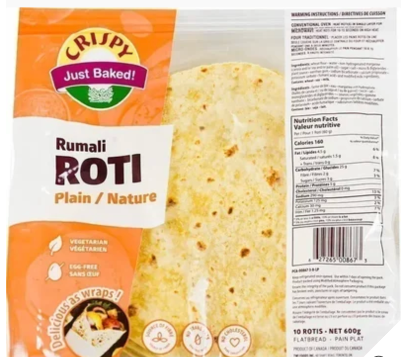 Bazari Roti Crispy Rumali Roti 600g – Spice Bazaar
