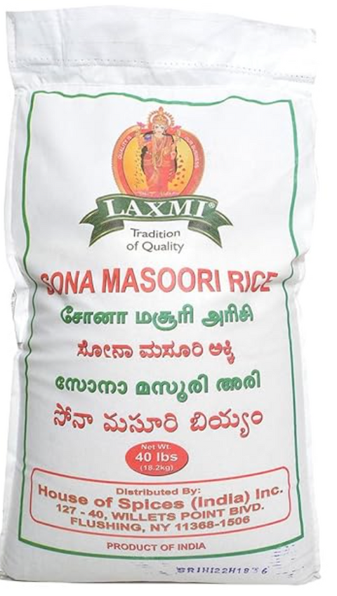 Laxmi Sona Masoori Rice 10lb