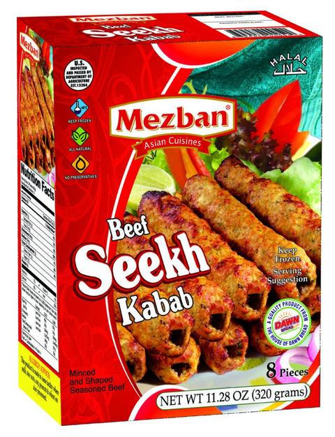 Mezban Beef Seekh Kabab 8 Ct